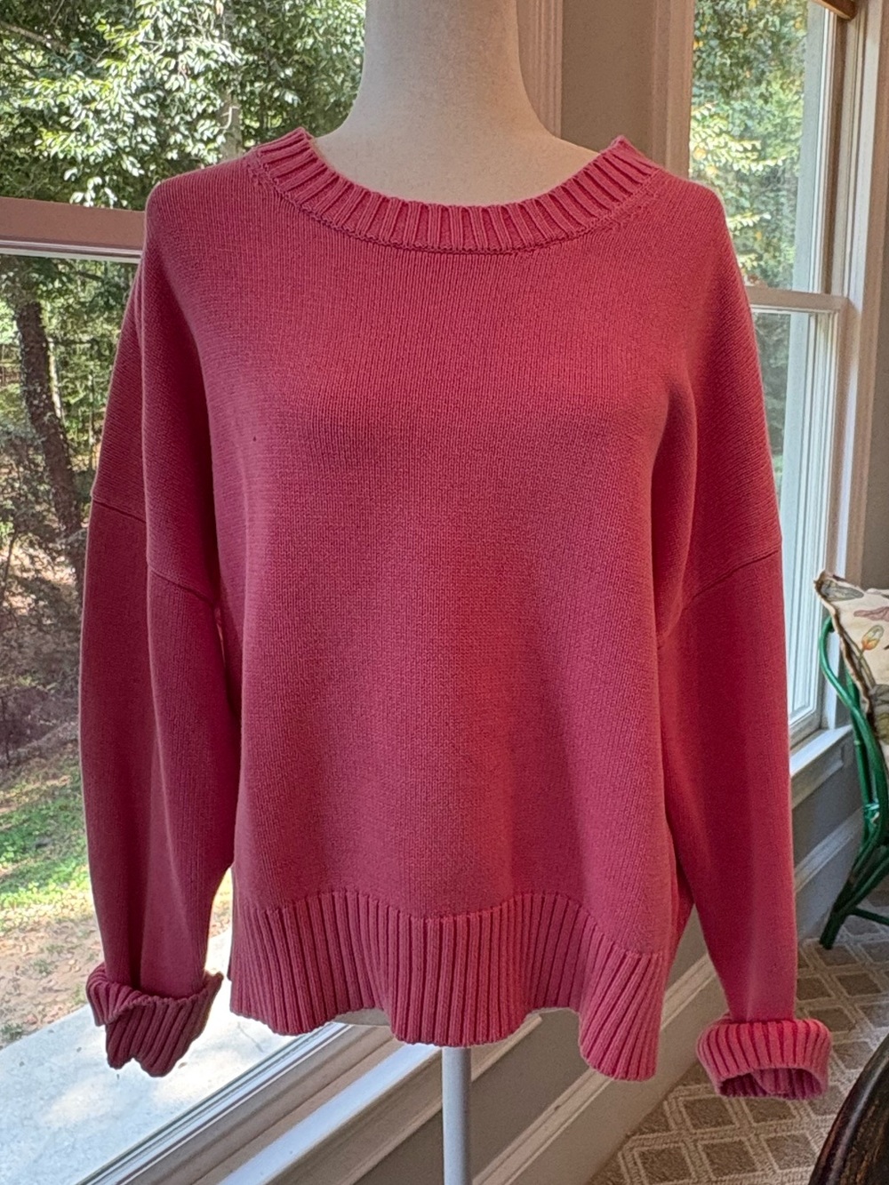 Women's Pink Crewneck Sweater - perfectwhitetee
